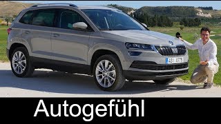 Skoda Karoq FULL REVIEW test 15 TSI Style allnew SUV neu  Autogefühl [upl. by Aniz]