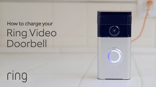 How to Charge Your Ring Video Doorbell  Ring [upl. by Marcelo365]