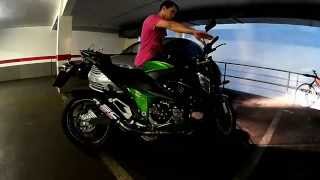 Sc Project Gp M2 in KaWaSaKi z800  No DB KiLLeR  Awesome Sound Filmed with sj4000 [upl. by Dur]