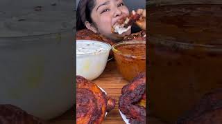 ASMR EATING WHOLE ROASTED CHICKEN ASMR MUKBANG mukbang maddyeats asmrfood viralvideo shorts [upl. by Klatt329]