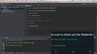 Using Tweepy on Pycharm Sending A Tweet [upl. by Elsbeth]