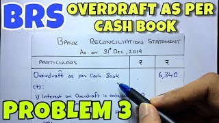 4 Bank Reconciliation Statement  Problem 3 By Saheb Academy  Class 11 [upl. by Aihsrop]