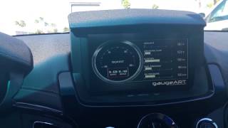 Video of ProEFI gauges on CTSV NAV screen using Gaugeart and CTS Lockpick [upl. by Macmahon]