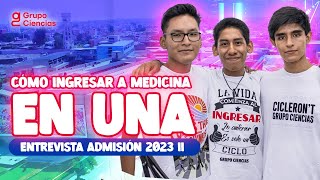 Ingresar a medicina sin ser ciclero 🤗 ENTREVISTAS [upl. by Dodie]