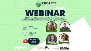 Webinar Dia Nacional da Pessoa com deficiência visual e Dia do Audiodescritor [upl. by Mehs188]