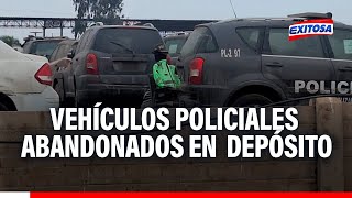 🔴🔵¡Patrulleros y unidades de rescate Gran cantidad de vehículos policiales abandonados en depósito [upl. by Dionis]