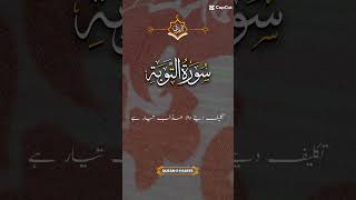 Surah Tubaah KE tlawat beautiful shortvideo [upl. by Urias]