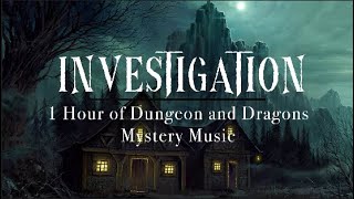 1 Hour of Dungeon and Dragons Mystery Music  Investigation  DnD Ambient Suspense Themes [upl. by Primo]