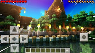 NEW BEST SHADER IN MCPE Minecraft Bedrock [upl. by Ataymik]