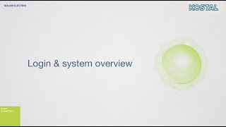 KOSTAL Solar Portal Login and system overview [upl. by Torrence]