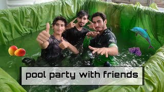 Pool party with friendsGar pa swimming pool bana Lia [upl. by Farron]