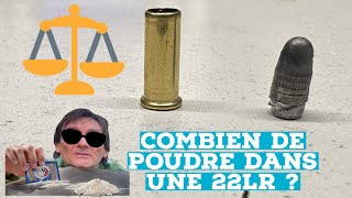 Combien de Poudre dans une cartouche de 22 lr  Standard subsonique [upl. by Musa]