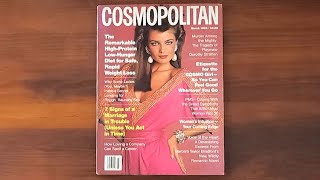 1983 March ASMR Magazine Flip Through Cosmopolitan w Paulina Porizkova Christopher Reeve [upl. by Nerahs]