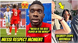 😍Davies Heartfelt Response to MESSI Shirt Swap and Security Halts Antonella against Canada [upl. by Doro779]