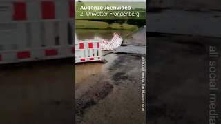 Augenzeuge Video vom Hochwasser  Unwetter in Fröndenberg am 08072021 inkl Kommentare [upl. by Eugenie]