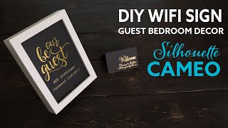 DIY Wifi Sign  Guest Room Decor [upl. by Onilecram81]