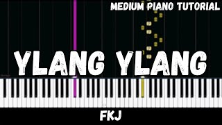 FKJ  Ylang Ylang Medium Piano Tutorial [upl. by Ailene78]