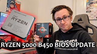 I Upgraded To The 5600X Ryzen 5000 Series B450 BIOS Update Walkthrough [upl. by Gherlein]