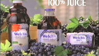 Welchs Grape Juice 1990s Commercial [upl. by Anaes]