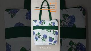 DIY TOTE BAG  CLOTH BAG CUTTING AND STITCHING  Bag making  How to make purse from cloth bag diy [upl. by Trimmer213]