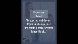 Verset Biblique Du Jour  Proverbes 1225  Le Pouvoir des Paroles Bienveillantes [upl. by Ahsenit]