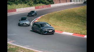 Crazy lap going trough traffic Ioniq 5N vs BMW M3 Nurburgring [upl. by Tish]