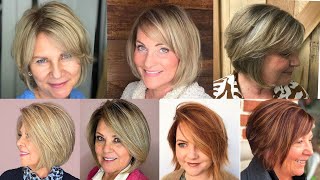 Best Short Hairstyles For Women Over 50  Blonde Hair Color Ideas For Fall 20232024 [upl. by Rosette671]