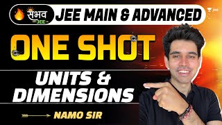 Units amp Dimensions  One Shot  Sambhav  JEE Main amp Advanced  jee2024 jee2025 namokaul [upl. by Vanessa271]