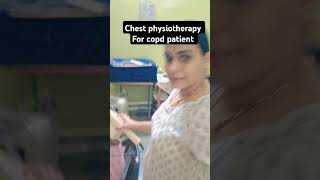 Copd patient copd asthma physiotherapy physiotherapist shorts doctor viralvideo [upl. by Oconnor]