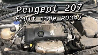 Peugeot 207 20072011 engine fault code P0342 repair amp diagnostic full video [upl. by Ahserak]