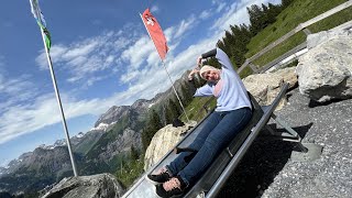 Adventure  Toboggan Ride  Switzerland🇨🇭2022  Mountain Coaster  Oeschinensee  Kandersteg [upl. by Dode618]