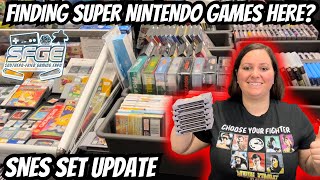 Finding Super Nintendo Games At SouthernFried Gaming EXPO SNES SET 412721 [upl. by Atinuhs653]