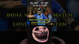 🌟India won the match 🤣lost to pakistan shorts cricket indvspak t20 ytshorts [upl. by Heppman]