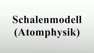 Schalenmodell Atomphysik [upl. by Fortunna]