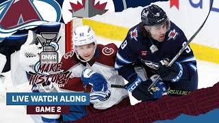 DNVR Avalanche Watchalong Game Two  Colorado Avalanche vs Winnipeg Jets [upl. by Shelden]