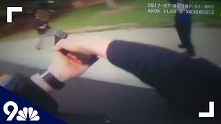 RAW Bodycam video shows man fatally shot after charging police with knife [upl. by Noah]