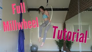 Aerial Hoop Full Millwheel Tutorial  UNIQUE AERIALISTS [upl. by Matusow]