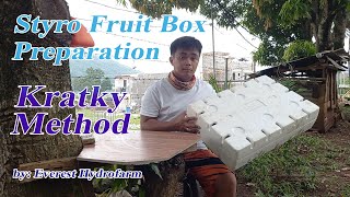 Styro Grow Box Preparation for Hydroponics KRATKY METHOD  Paano magbutas ng Styro box Hydroponics [upl. by Nirrat]