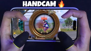 A MASTERPIECE HANDCAM ✨ 120 FPS iPhone 14 Pro 🔥 PUBG Mobile [upl. by Etnomal805]