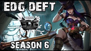 EDG Deft Caitlyn vs Lucian ADC Ranked Challenger Korea [upl. by Crespi]