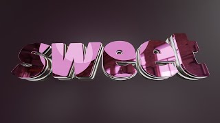 Blender 3D Text Design [upl. by Naivart311]