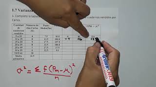 17 varianza para datos agrupados numeral 1 [upl. by Mail117]