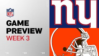 New York Giants vs Cleveland Browns  2024 Week 3 Game Preview [upl. by Zetrauq718]