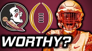 Does an UNDEFEATED Florida State DESERVE to make the College Football Playoff  FSU Easy Schedule [upl. by Ainolloppa]