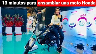 13 minutos para ensamblar una moto Honda 😱🔥 [upl. by Notsecnirp]