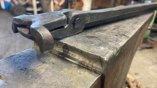 Blacksmith Box Jaw Tongs for Beginners [upl. by Htiekram]