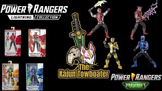 Lightning Collection Beast Morphers Red Blue Gold Ranger amp Cybervillain Blaze Review [upl. by Rogerg]