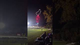 Marceline MO Annual Bell Game  Halftime Drone Show [upl. by Nomi768]