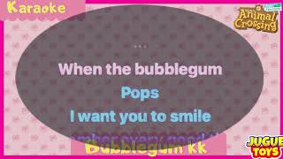 Bubblegum KK Karaoke • Animal Crossing New Horizons Music • Mix Qumu [upl. by Anirak]