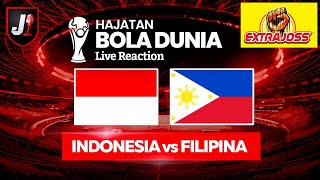 🔴INDONESIA VS FILIPINA  KUALIFIKASI HAJATAN BOLA DUNIA  LIVE REACTION [upl. by Kiefer]